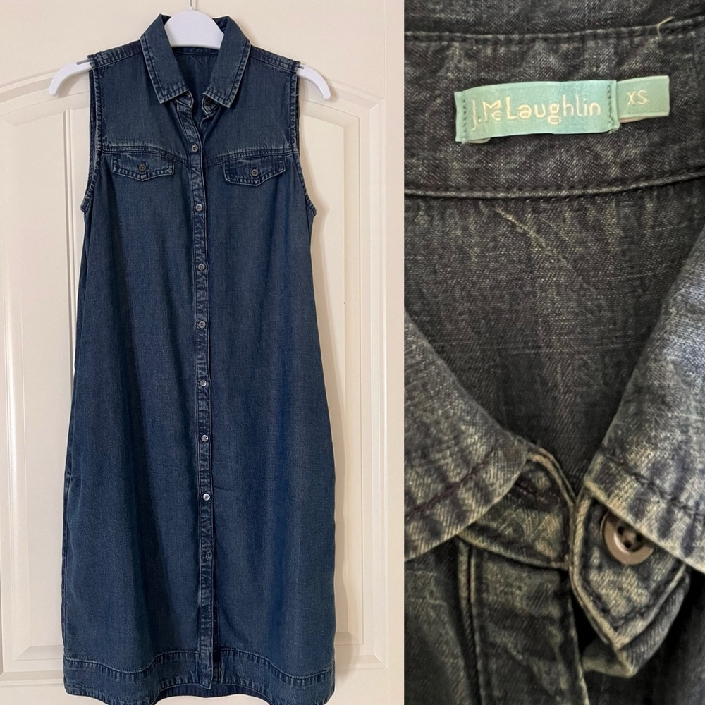 NBW J.McLaughlin Denim Shirt Dress Size XS